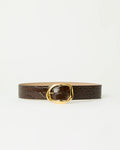 B-Low The Belt Edmond Croco Belt, Chocolate