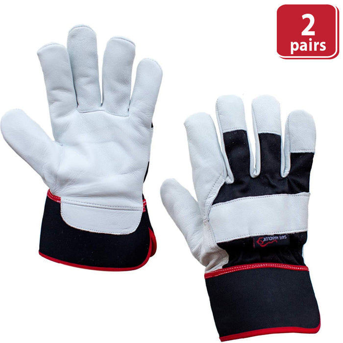 Bison Life XGrip Goat Leather Work Gloves With Knuckle Protection