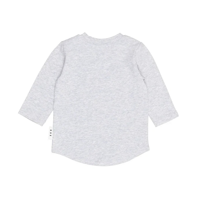 Huxbaby - Furry Huxbear Top - Grey Marle