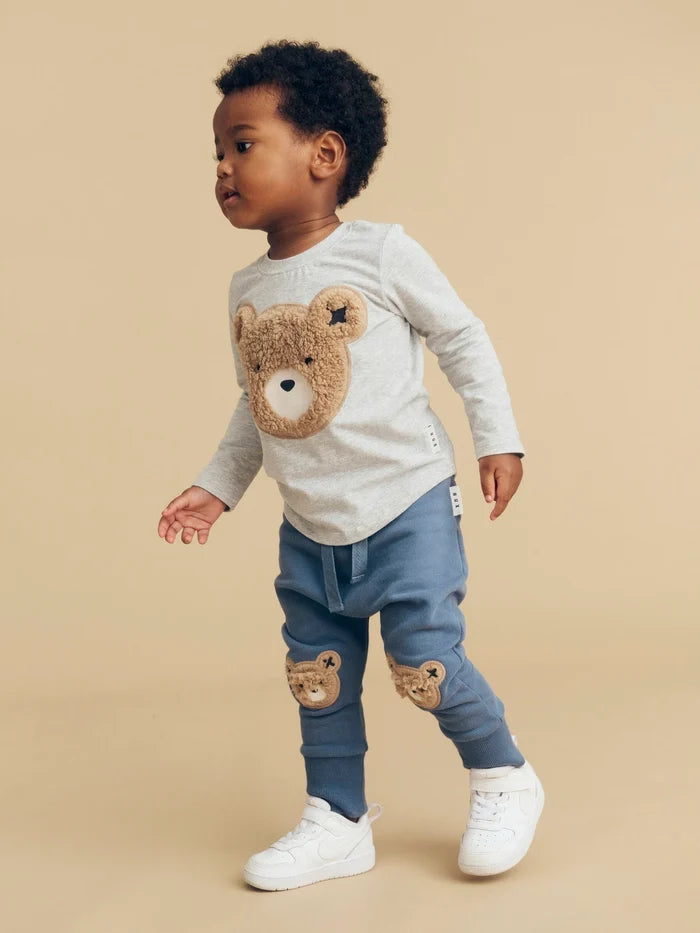 Huxbaby - Furry Huxbear Top - Grey Marle