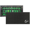 Outdoor P5 LED Display Module - the black front LED matrix and the green circuit board rear with ribbon cable connectors and power ports.
