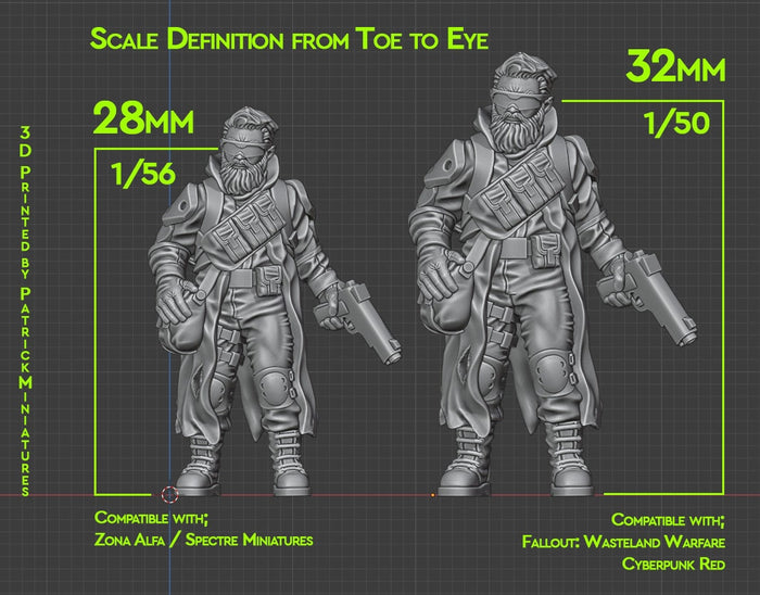Tactical Troopers - 28mm/32mm Scale 3D Printed Miniatures for Miniature Wargaming & Tabletop RPGs